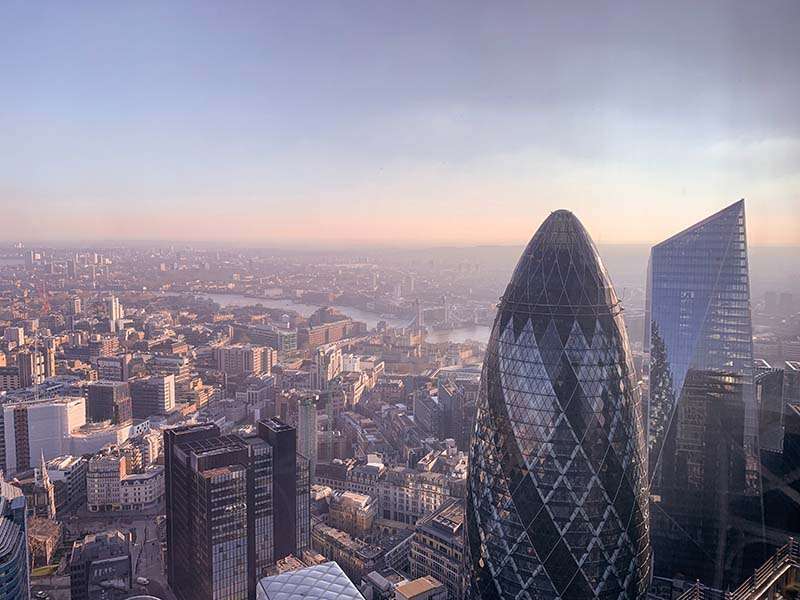 East Central London cityscape