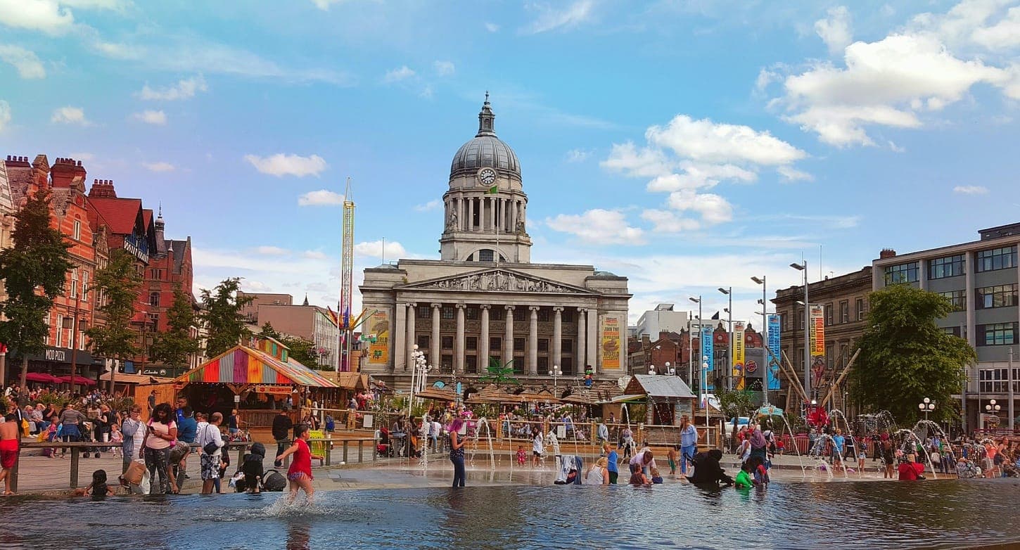 Nottingham cityscape